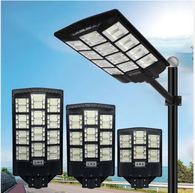 500w 1000w 1500w All In One Waterproof Ip67 ABS Solar Panel Street Light With Remote Control